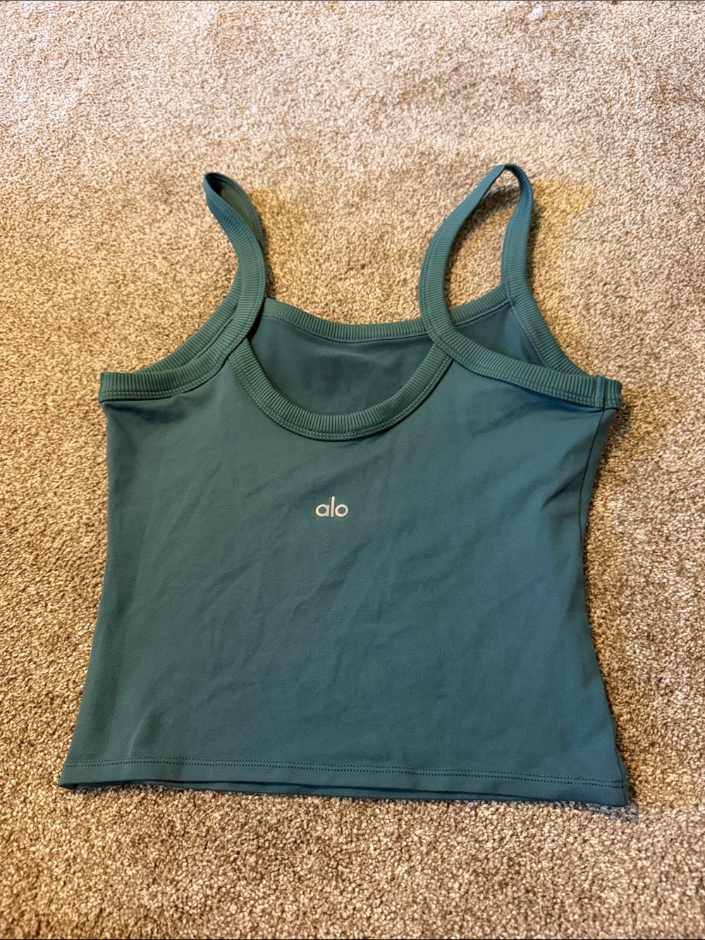 ALO Yoga Teal Green Slim Tank